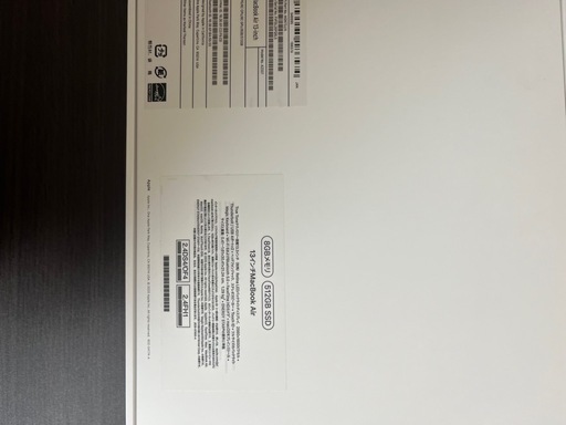 M1MacBook Air 13インチ　512G 8GBメモリ