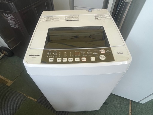 【リサイクルサービス八光】2018年製　ハイセンス　5．5kg全自動洗濯機 　HW-E5502