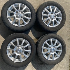 軽自動車用　13インチ　アルミホイール　タイヤ　４本セット　残り溝あり　ワゴンR ライフ　ムーブ　など