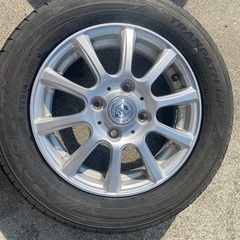 軽自動車用　13インチ　アルミホイール　タイヤ　４本セット　残り溝あり　ワゴンR ライフ　ムーブ　など