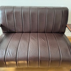 ★売却済　ニトリ　ソファ Nシールド ステイン2KD DBR