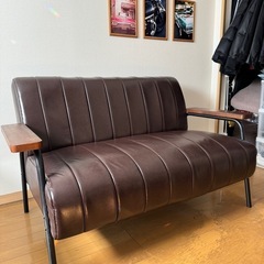 ★売却済　ニトリ　ソファ Nシールド ステイン2KD DBR