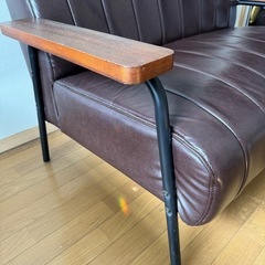 ★売却済　ニトリ　ソファ Nシールド ステイン2KD DBR