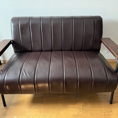★売却済　ニトリ　ソファ Nシールド ステイン2KD DBR