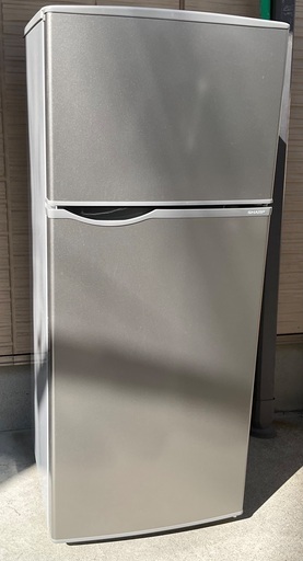 【RKGRE-398】特価！シャープ/118L 2ドア冷凍冷蔵庫/SJ-H12D-S/中古品/2018年製/当社より近隣無料配達！