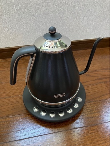 De'Longhi  デロンギ 電気 カフェ　ケトル KBOE1230J-GY 【お引き取り可能な方のみ】