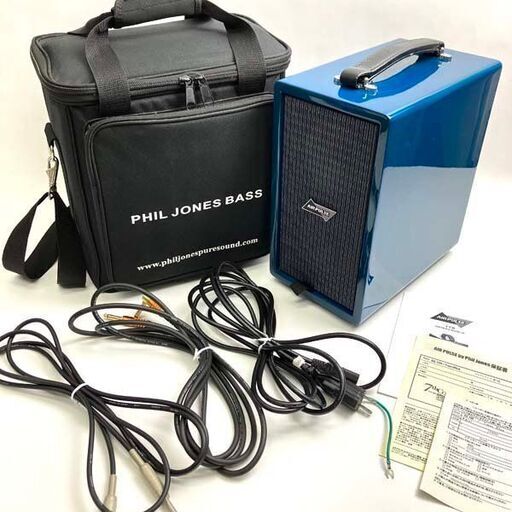 【中古品】PHIL JONES BASS PJB CUB Custom アコースティックアンプ AG-100 トランスブルー 100W (RMS) ※簡易動作確認済 音出しOK バッグ/他有
