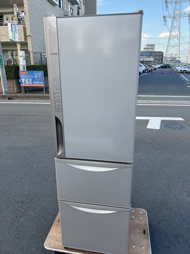 無料配送HITACHI 315L冷蔵庫 3ドア冷蔵庫