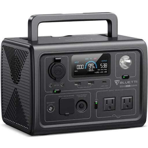 新品　BLUETTI ポータブル電源 EB3A 268Wh/600W APP遠隔操作 EPS機能付き\n