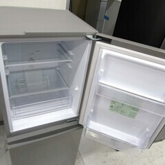 冷蔵庫 126L 2020年製 AQUA AQR-13J(S) シルバー 2ドア 右開き 単身 一人暮らし キッチン家電 100Lクラス アクア 苫小牧西店