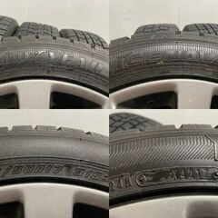 【GOODYEAR ICENAVI7 215/50R17】スタッドレス【SUBARU インプレッサ 純正ホイール 17インチ 7J5HPCD100+55】　(MTS249)クレジットカード QRコード決済可能