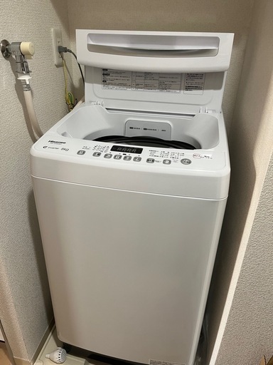 10/26午前中まで　(使用期間1年美品)Hisense全自動洗濯機 8.0kg