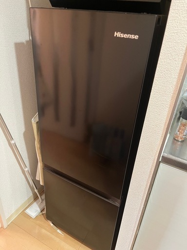 10/26午前中まで　(使用期間1年美品)Hisense 冷蔵庫162L