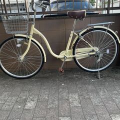 リサイクルショップどりーむ荒田店 No1493 ほぼ新品！ 定価約３万　自転車　ママチャリ　２６インチ　LEDオートライト付き　鍵付き　カゴ付き　PUMPKIN リサイクルショップどりーむ荒田店 No1493 ほぼ新品！ 定価約3万