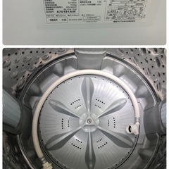 K076★2021年製TOSHIBA製10.0㌔洗濯機★6ヶ月保証付き★近隣配送・設置可
