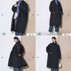 【パヴィート】美品　西川ダウン（R）　リバーシブルダブルコート　Iサイズ NANO UNIVERSE 「西川ダウン(R)」リバーシブルダブルコート