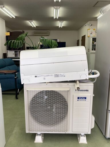 【リサイクルショップ　ピカソ　小松原】2021年製 パナソニック Panasonic 14畳用  200V Xシリーズ Eolia エオリア クリスタルホワイト CS-X401D2-W★2758★