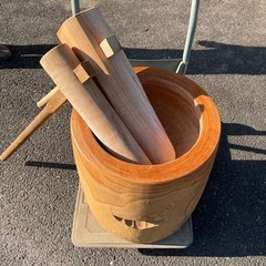 欅の臼と杵のセット