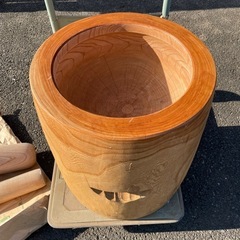 欅の臼と杵のセット