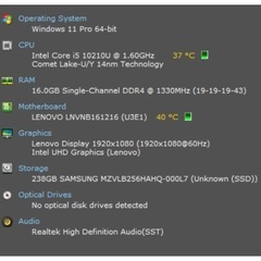 SSD最速域！10世代 i5 16GB ThinkBook