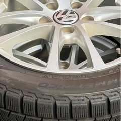 手渡し希望 フォルクスワーゲン純正 ホイール+スタッドレスタイヤセット
