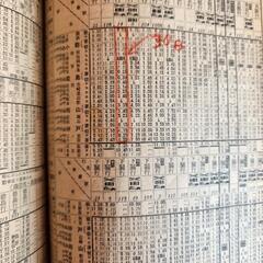 満州鉄道?の時刻表