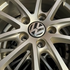 手渡し希望 フォルクスワーゲン純正 ホイール+スタッドレスタイヤセット