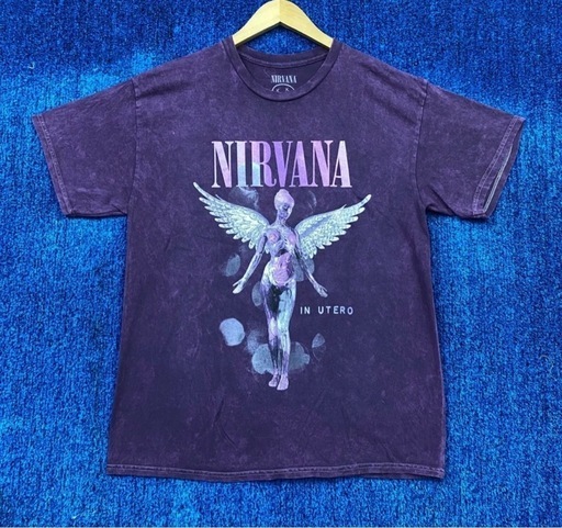 希少 ニルヴァーナ Tシャツ 紫 ユーテロ 公式 L