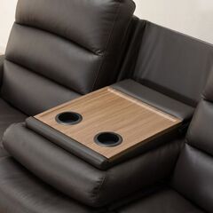 3人掛け電動テーブル付きリクライニングソファ