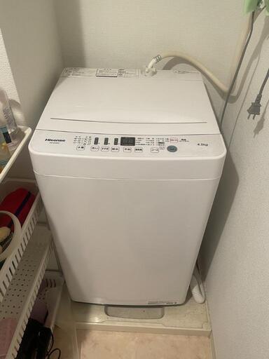 洗濯機　2020年製　Hisense HW-E4503