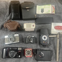 【GO-243】カメラセット MINOLTA オリンパス ストロボ ジャンク