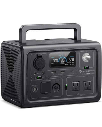 新品 ポータブル電源 EB3A 268Wh/600W APP遠隔操作 EPS機能