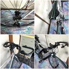 Grandirクロスバイク27インチSHIMANO 21段変速アルミフレーム
