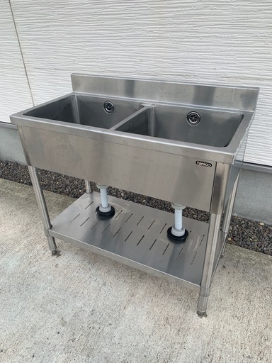ステンレスニ槽シンク 美品