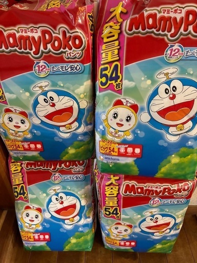 マミーポコ　オムツ　ビッグ　54枚入り（4パック）