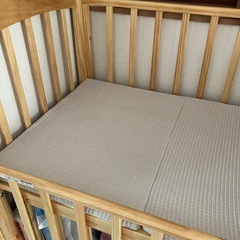 引渡場所・要相談】カトージ ハイポジション ミニベビーベッド