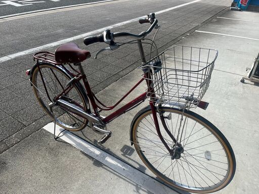 【大人用】整備済 ブリヂストン 27型内装3段ギア カジュナDX 中古自転車 通勤通学向け 赤色 \u003c自転車のオオムラ 静岡店\u003e
