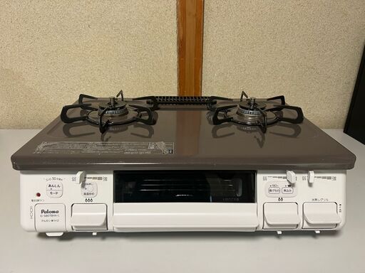 パロマ　都市ガス用ガスコンロ　IC-S807BHA　2021年製　中古品