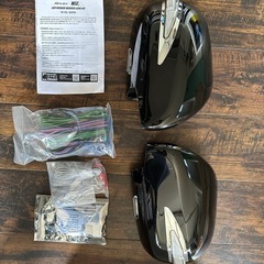 200系ハイエース TypeLS]LEDウィンカードアミラーカバー交換タイプ フットランプ付　  