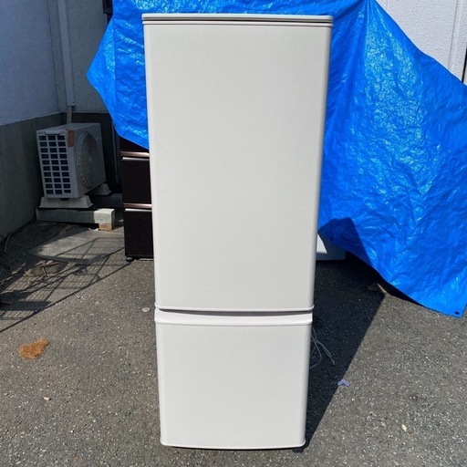【美品】 三菱 MITSUBISHI ノンフロン冷凍冷蔵庫 168L MR-P17H-W形 キッチン 家電 一人暮らし