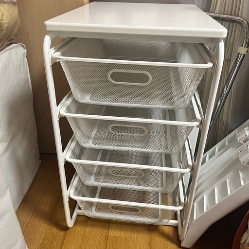 IKEA イケア　ALGOT アルゴート4段 天板付き メッシュバスケット　②