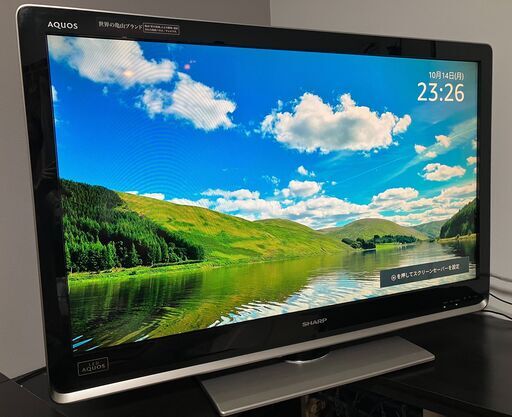 【薄型設計】シャープ　40型　LED AQUOS　フルハイビジョン液晶テレビ　世界の亀山ブランド液晶パネル採用モデル