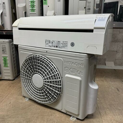 K05660中古エアコン　日立2019年製 主に6畳用 冷房能力 2.2KW / 暖房能力 2.2KW