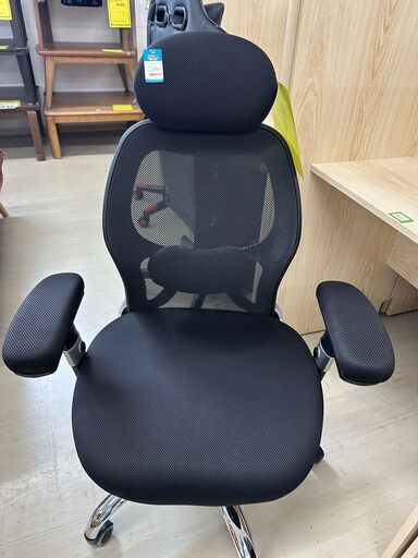 ジモティ来店特価!!　オフィスチェア　ブラック　　J-10137