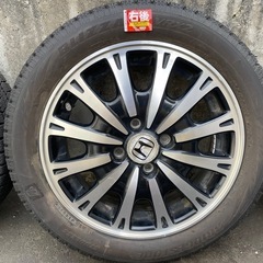 【お値下げ】HONDA N BOX JF2 カスタムターボ用 純正ホイール＆スタッドレスタイヤ4本セット  ※ホイールは傷など使用感多めです ※タイヤは4本中2本が寿命です