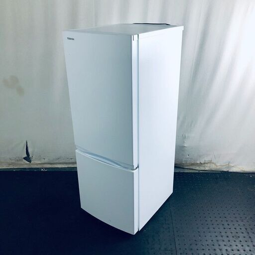 ID:rc12532 東芝 TOSHIBA 冷蔵庫 一人暮らし 中古 2022年製 2ドア 153L ホワイト ファン式 右開き GR-U15BS(W)  【リユース品：状態B】【送料無料】【設置費用無料】