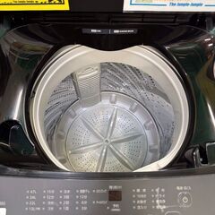 アイリスオーヤマ　洗濯機　IAW-T50　2024　高年式　5.0kg　ブラック　黒　一人暮らし　保証　おしゃれ　かわいい　スタイリッシュ　シンプル　映え　貝塚　二色浜　クリーニング済み　ジャングルジャングル