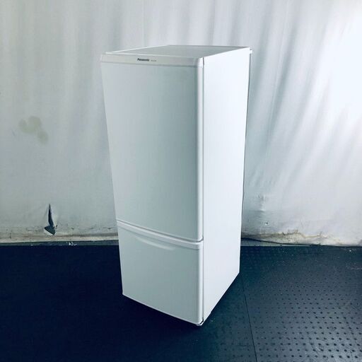 ID:rg219645 パナソニック Panasonic 冷蔵庫 一人暮らし 中古 2019年製 2ドア 168L ホワイト ファン式 右開き NR-B17BW-W  【リユース品：状態B】【送料無料】【設置費用無料】