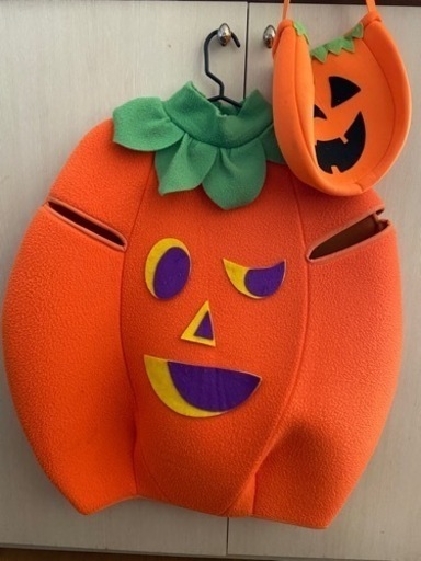 ハロウィン用カボチャの着ぐるみ \u0026 手提げ