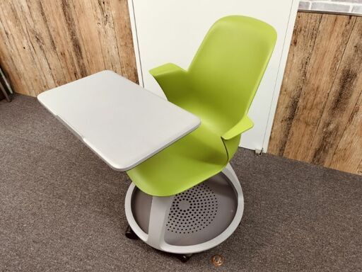 ｓｔｅｅｌｃａｓｅ　ＮＯＤＥ　ミーテングチェア（サイドテーブル付）中古品